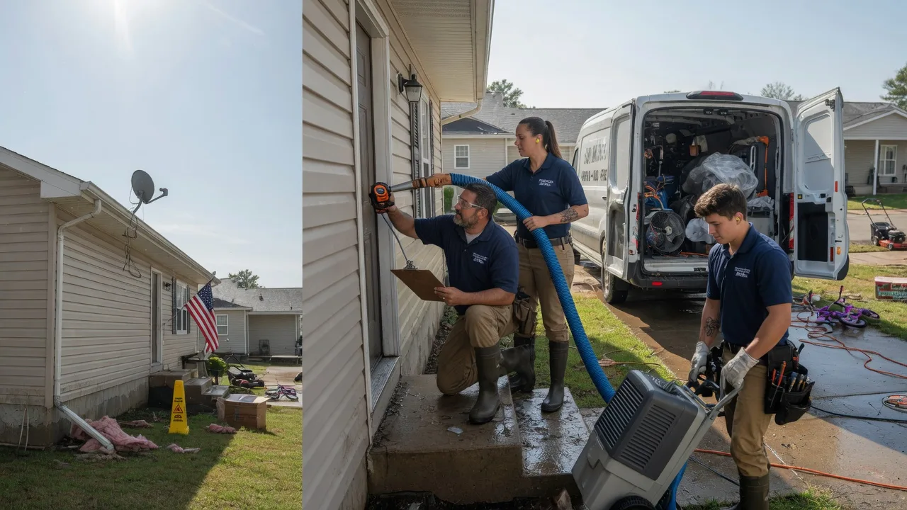 Ceiling Water Damage Restoration in Crowder, MS near me